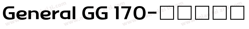 General GG 170字体转换